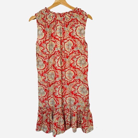 ZARA WOMAN 100% Silk Paisley Mini Dress - Picture 2 of 9